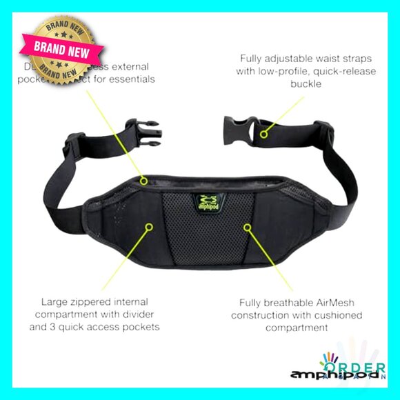 Bounce Free Running Waist Pack Fanny Bag Breathable Mesh Unisex Storage main image 4